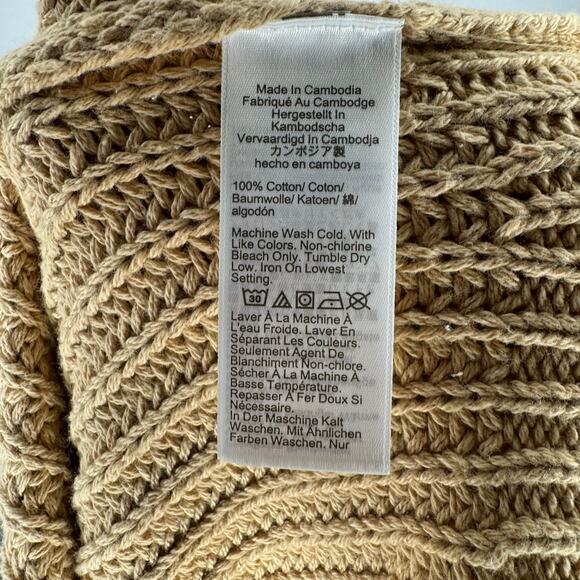 NWT J. CREW Relaxed Rollneck Sweater Khaki Chunky Knit Tan Small - Picture 6 of 6